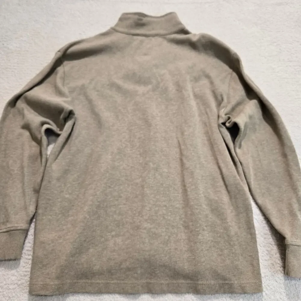 Bob Timberlake Sweater Men's L 1/4 zip Long Sleeve Pullover Heather Brown